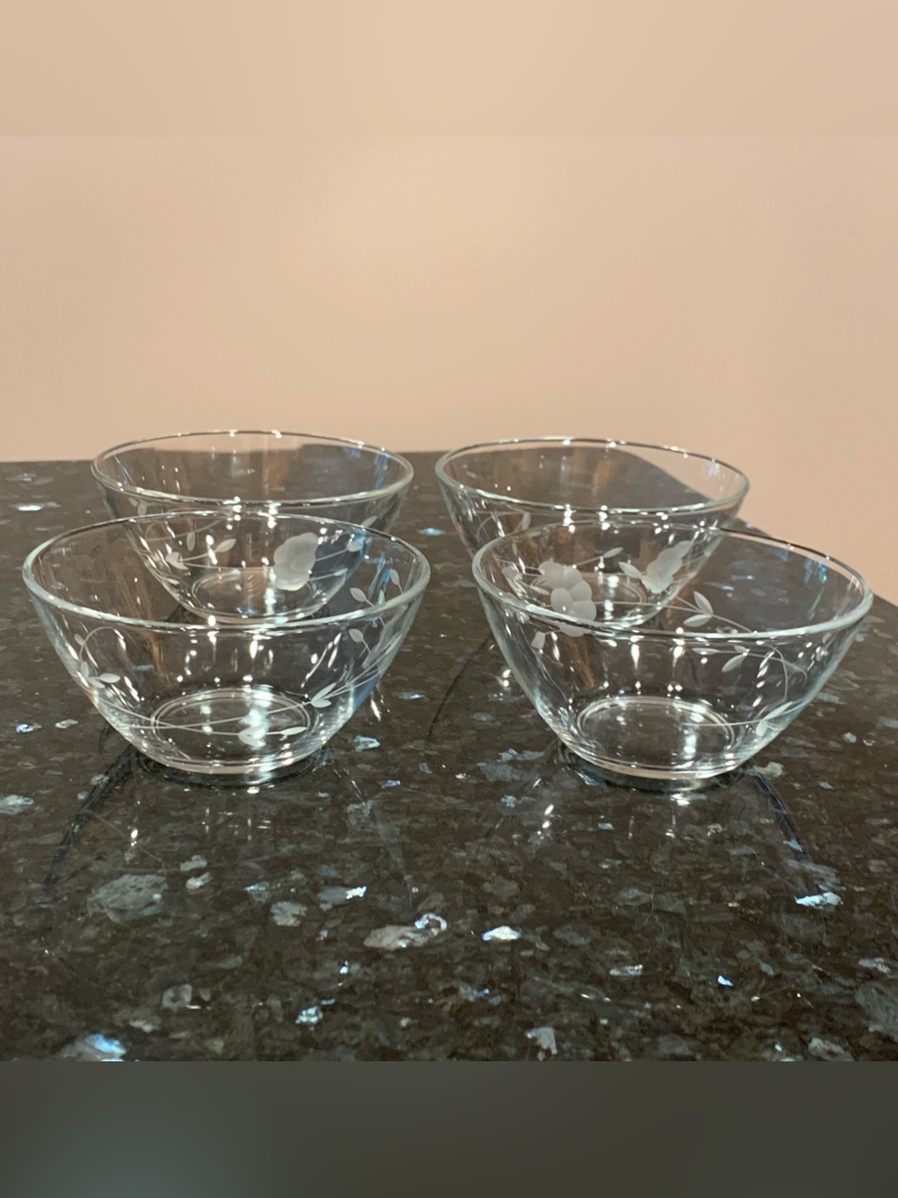 Vintage Princess House Heritage Crystal Soup Salad Cereal Bowls #667 – Set of 4